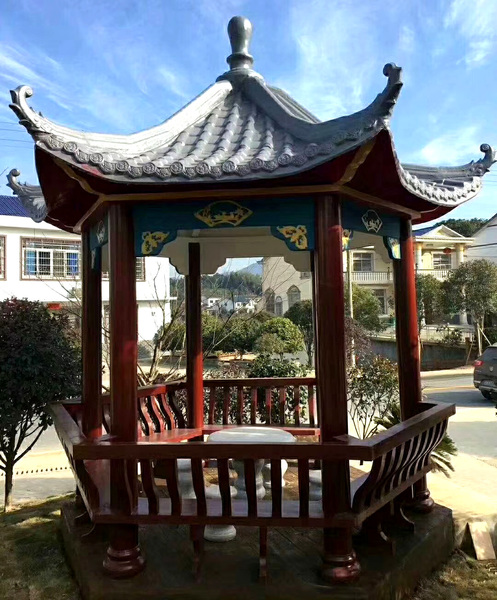 仿古六角亭
